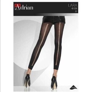 Grey Lara legging style ripped leg design footless tights NEW XS Small